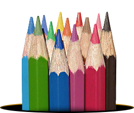 Coloured pencils